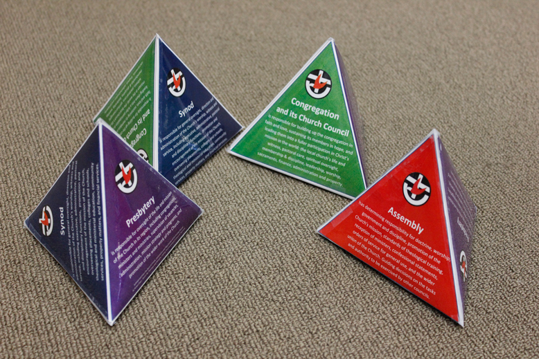 Uniting Church pyramids illustrate the responsibilities and relationships of the councils within the Uniting Church