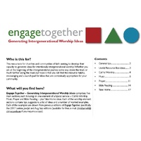 Engage Together - Generating Intergenerational Worship Ideas
