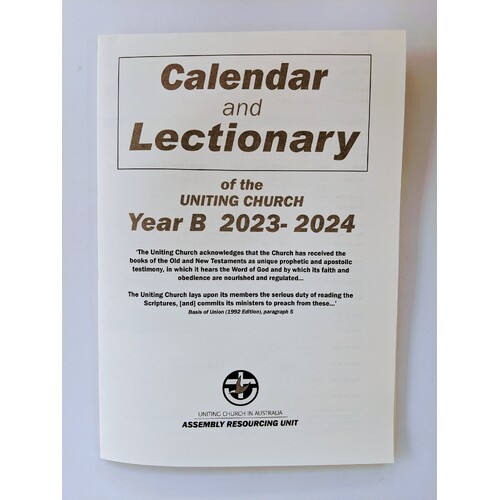 2023-2024 Lectionary and Calendar