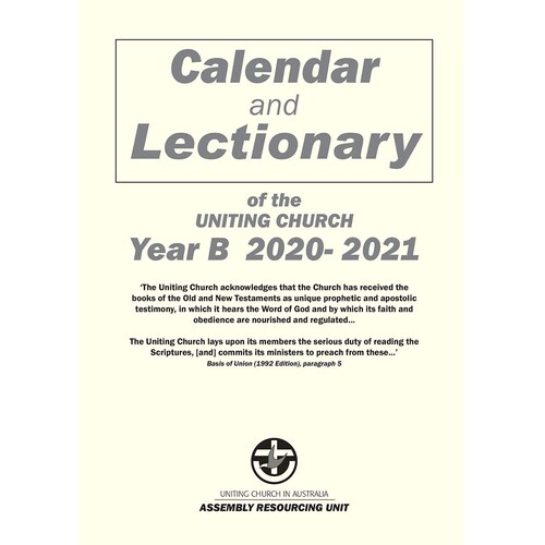 2020-2021 Lectionary and Calendar
